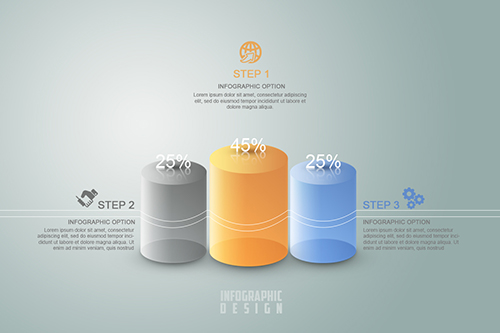 Make Infographic Chart Translucent Cylinder In Photoshop