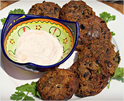 black bean patties