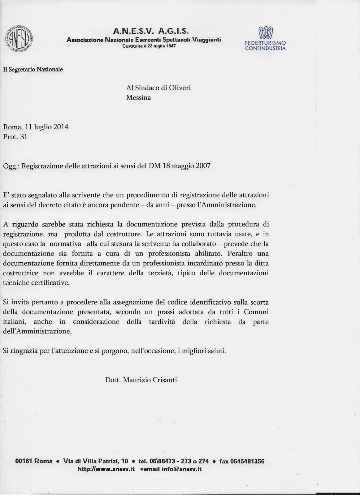 Lettera d incarico pregeo