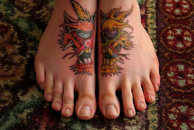 Tattooed Women - Feet Tattoo Design