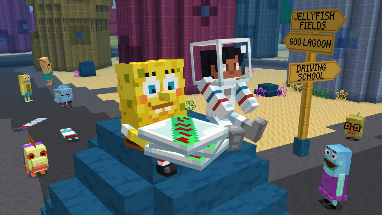 NickALive!: Minecraft x SpongeBob DLC Gets New Update