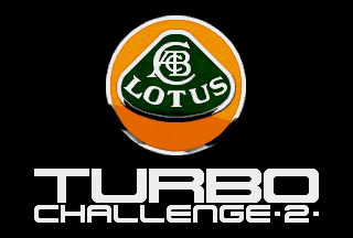 Lotus Turbo Challenge 2 title logo Amiga