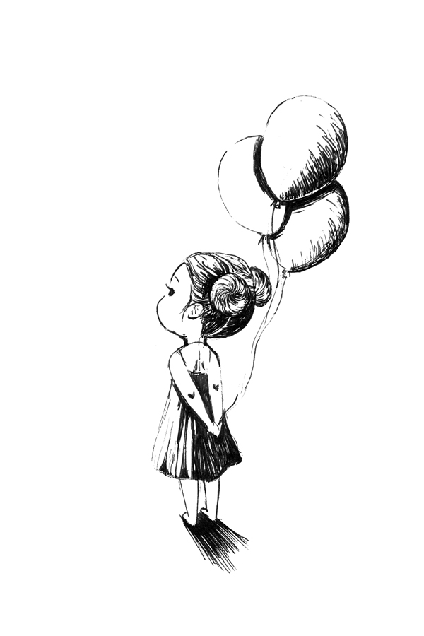 SteamKid: Girl with balloons