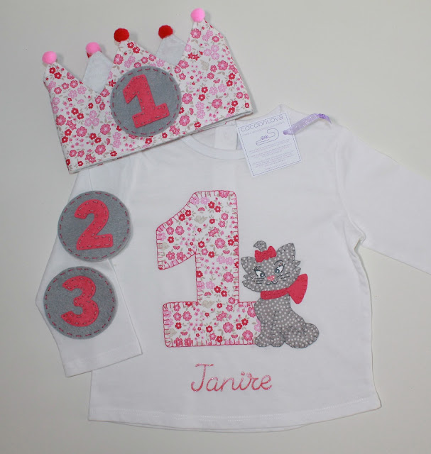 conjunto primer cumpleaños gatita