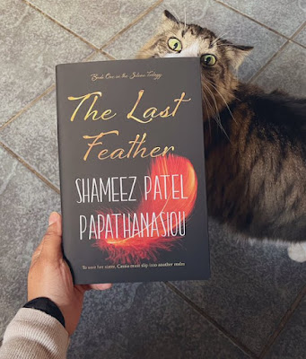 Shameez Patel Papathanasiou #cat #funnycat #NewBook #DebutAuthor #2022Books #13Questions The Last Feather