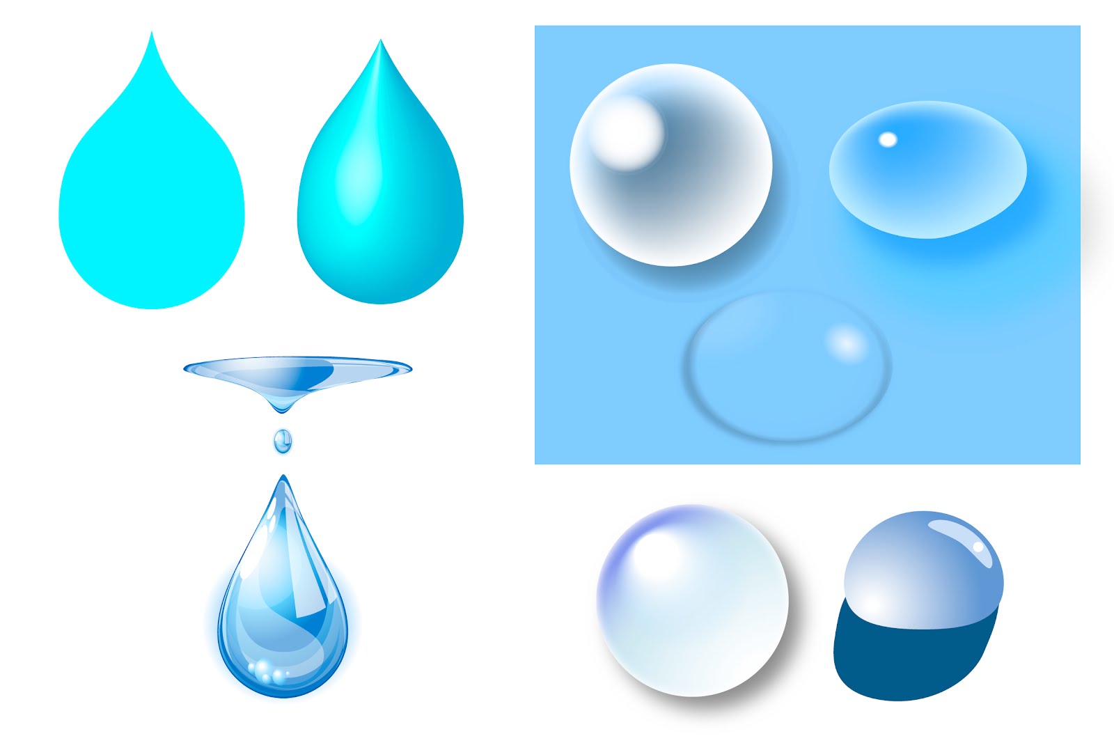 Kdblog 仮 Illustrator 水滴を作りたいときに参考になるtipsやダウンロードサイトをいくつか紹介
