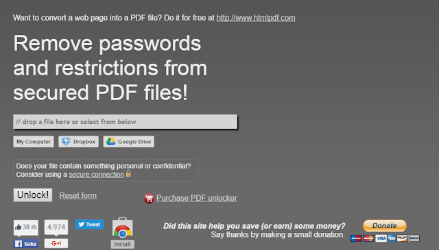 Menghapus Menghilangkan Password PDF Secured