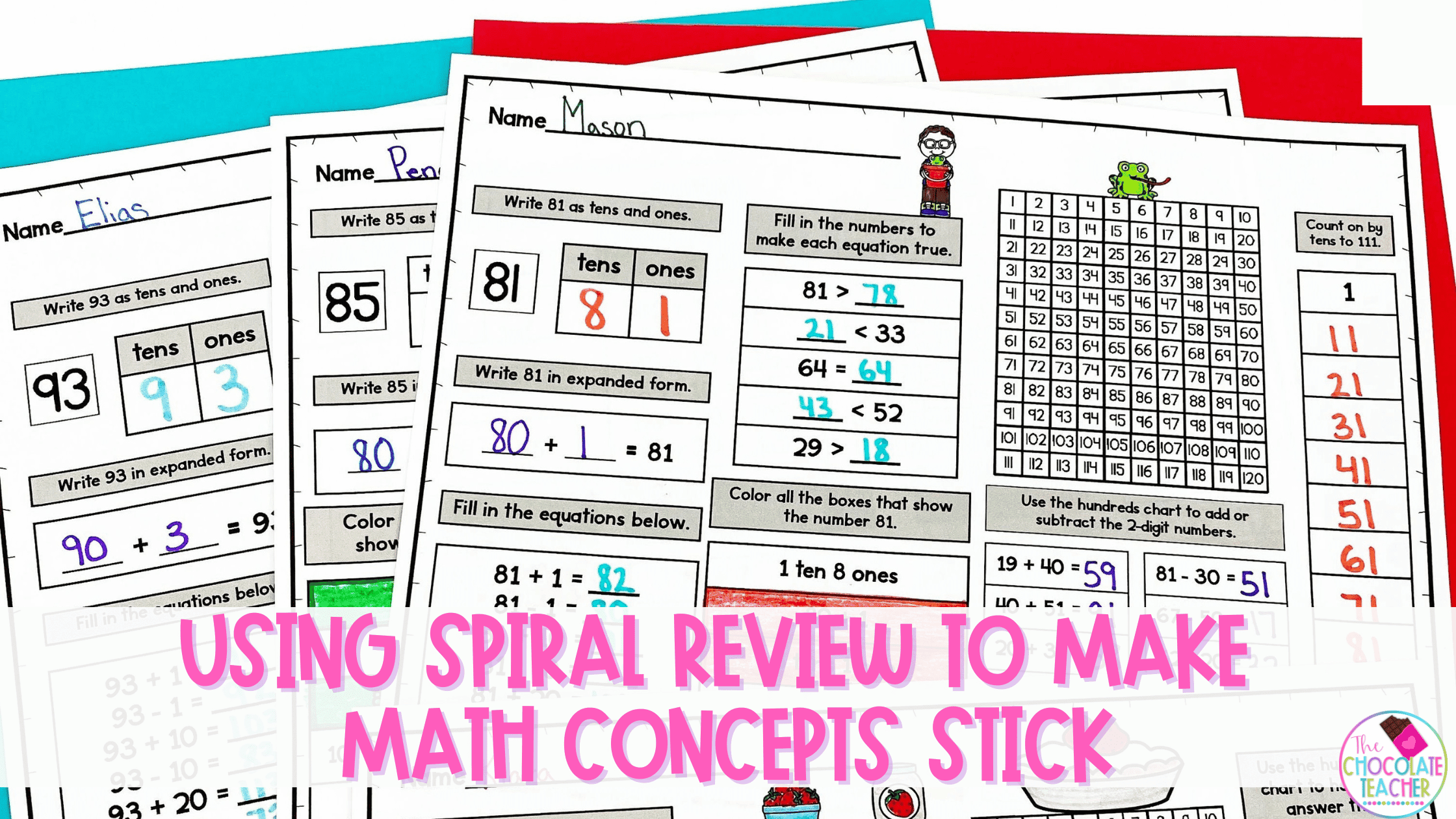 Make concepts stick in your lower elementary classroom by using spiral review.