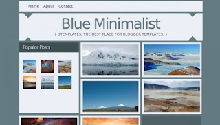 Blue Minimalist Blogger Template