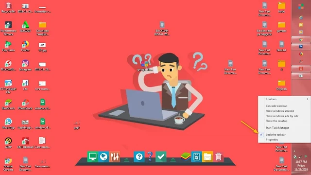  Semua niscaya tau fungsi dari sajian ini yakni menampilkan kegiatan yang sedang di buka pada  Cara Memindahkan Posisi Taskbar Ke Samping atau Ke Atas Layar Monitor