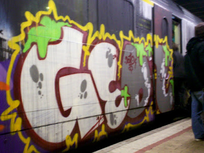 Halloween rail graff