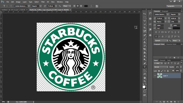 Cara Membuat Logo Starbucks