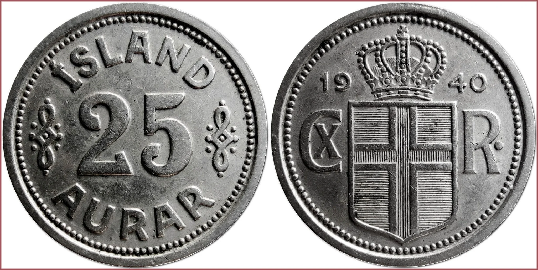 25 aurar, 1940: Iceland