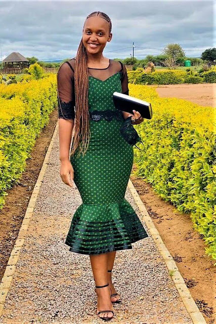 Latest Shweshwe Traditional Dresses 2022.