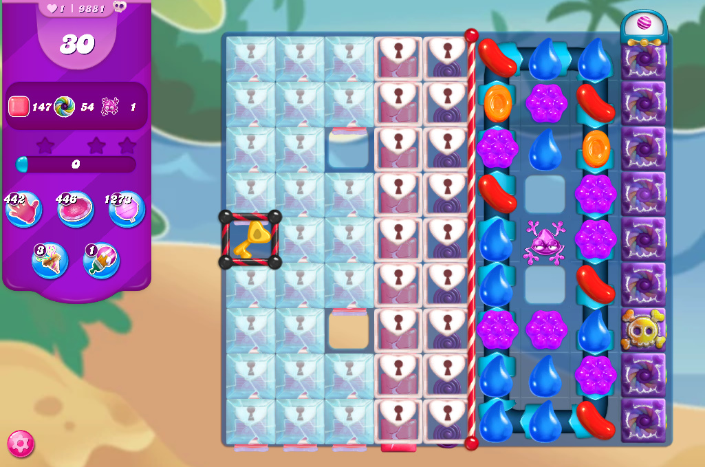 Candy Crush Saga level 9881