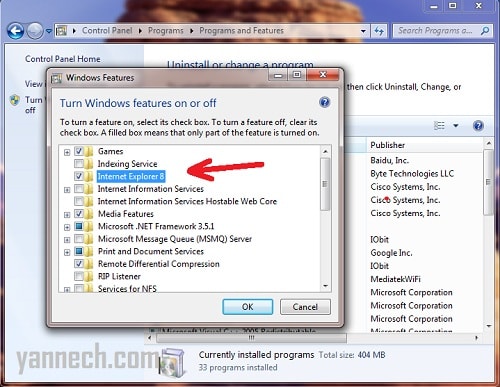 Cara Menghapus Internet Explorer di Windows 7 Dengan Mudah