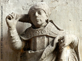 VEZELISE (54) - L'église Saint-Côme et  Saint-Damien (Intérieur) - Statue Saint-Blaise