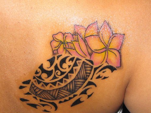 Rose And Grils Hawaii Tattoos Images