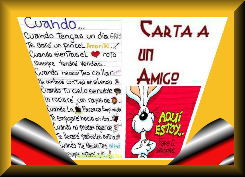 Las cartas del mundo entero: Carta a un amigo