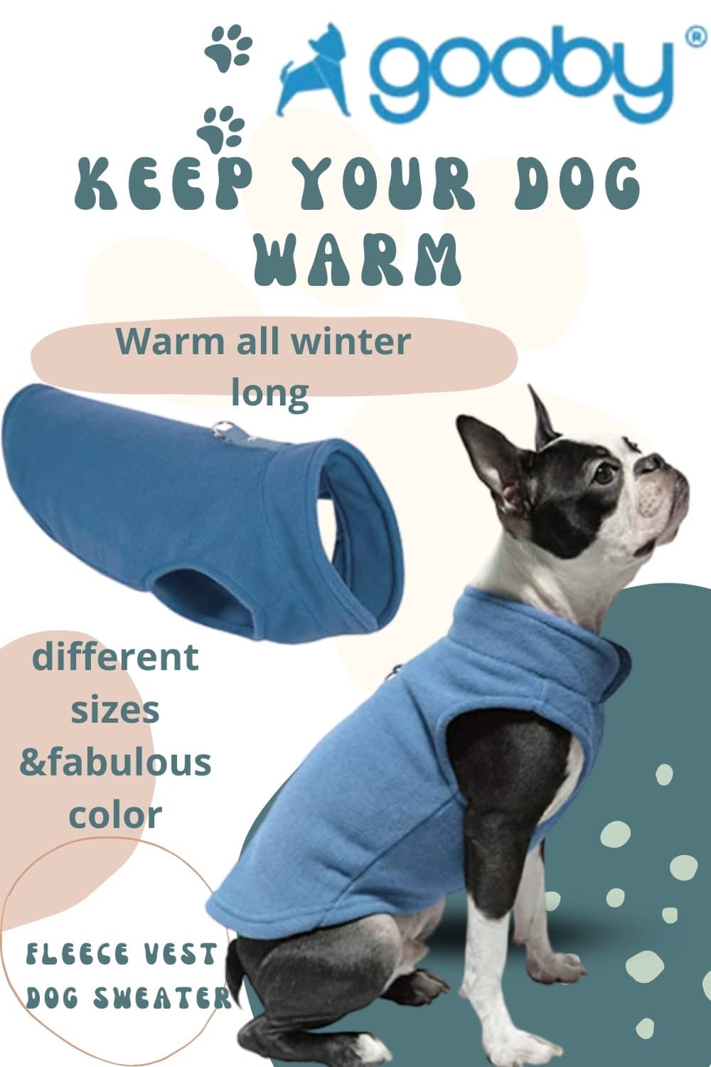 fleece vest dog sweater