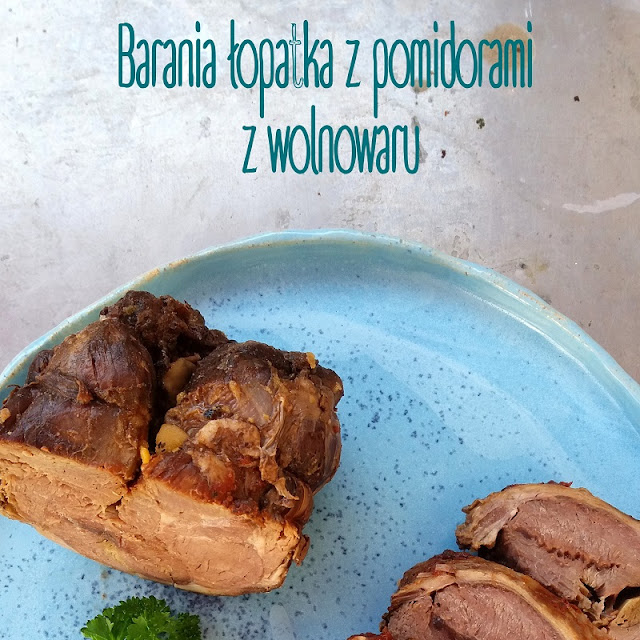 Barania łopatka z pomidorami z wolnowaru