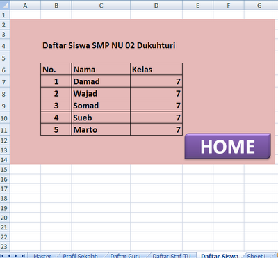 membuat navigasi sederhana dengan microsoft excel 8