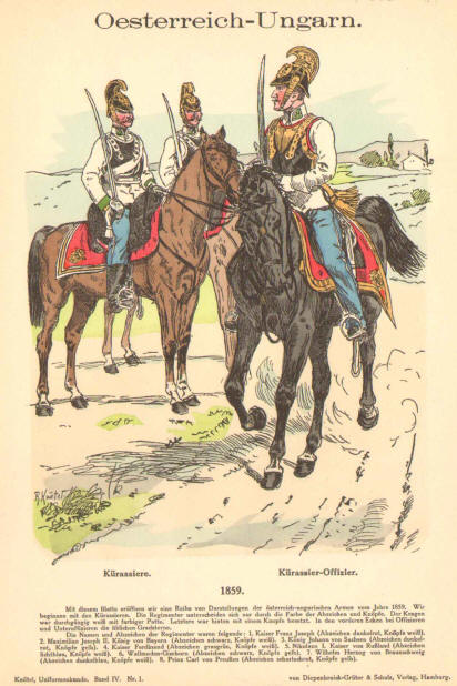 1859 map of italy. austrian cavalry 1859