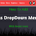 How To Add CSS DropDown Menu With Social Icons To Blogger
