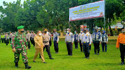 Polres Serang Kota bersama Forkopimda Laksanakan Apel Gelar Pasukan Ops Ketupat Maung 2021