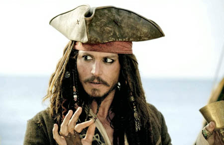 Johnny Depp 2003. Johnny Depp as Captain Jack