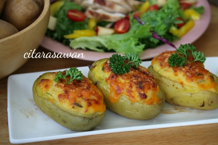 Kentang Keju Panggang / Baked Cheese Patato ~ Resepi Terbaik