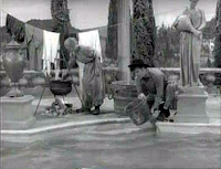 Granny and Jethro doing laundry at the "cement pond"