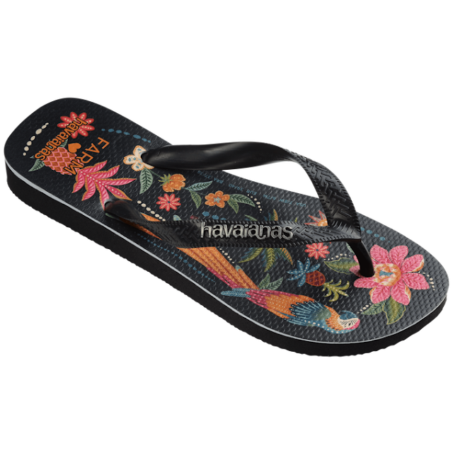 Chinelo Havaianas Farm Samba das Araras