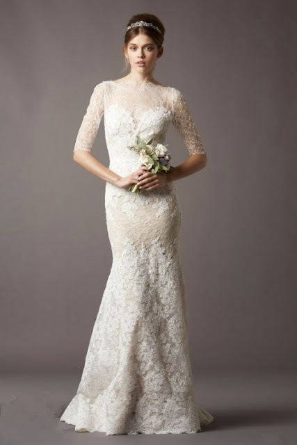 sheath wedding dress