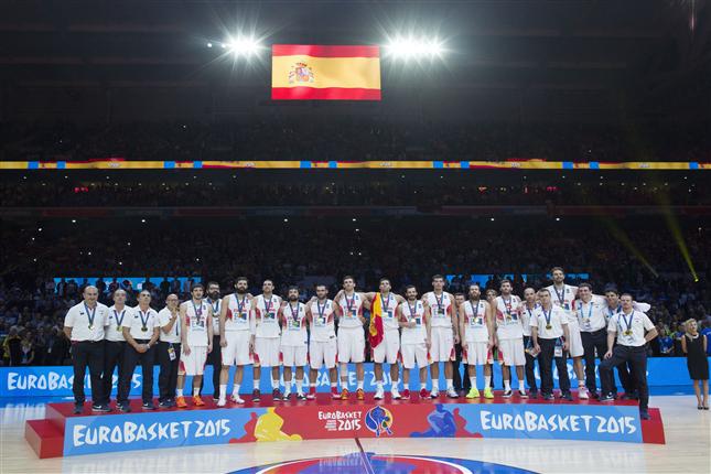 Selección española de baloncesto campeona Eurobasket 2015