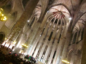 Gothic church of Santa Maria del Mar in Barcelona
