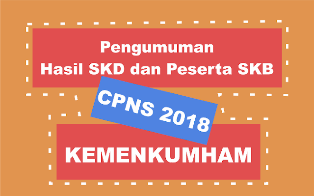 Pengumuman Hasil SKD dan Peserta SKB CPNS 2018 Kemenkumham