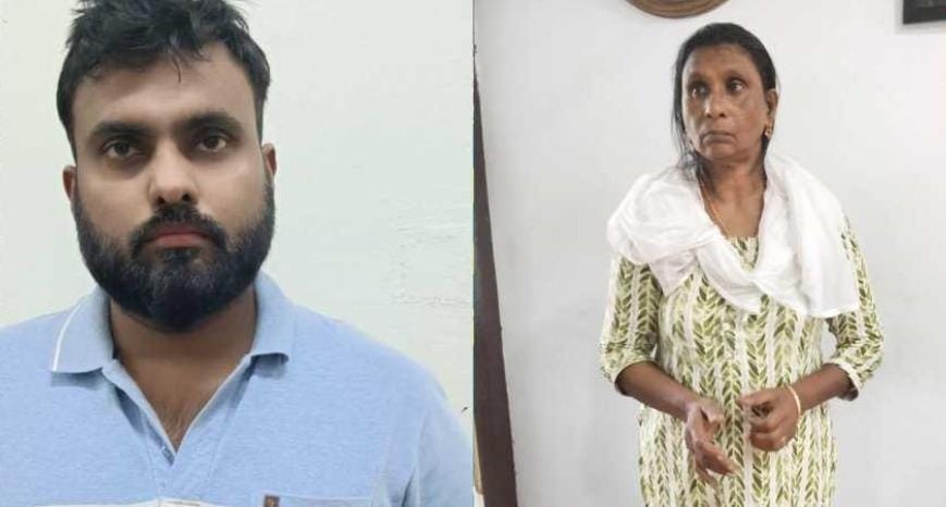 ഡോക്ട്ടർ ചമഞ്ഞ് ഏലപ്പാറ സ്വദേശിയുടെ പക്കൽനിന്നു പണം തട്ടിയെടുത്ത കേസിൽ അമ്മയും മകനും അറസ്റ്റിലായി ഡോക്ട്ടർ ചമഞ്ഞ് ഏലപ്പാറ സ്വദേശിയുടെ പക്കൽനിന്നു പണം തട്ടിയെടുത്ത കേസിൽ അമ്മയും മകനും അറസ്റ്റിലായി