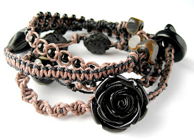 Another micro macrame wrap bracelet by Sherri Stokey.