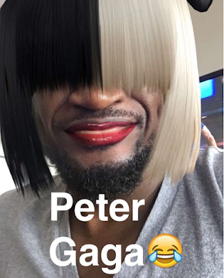 Check out Peter Okoye as a woman 