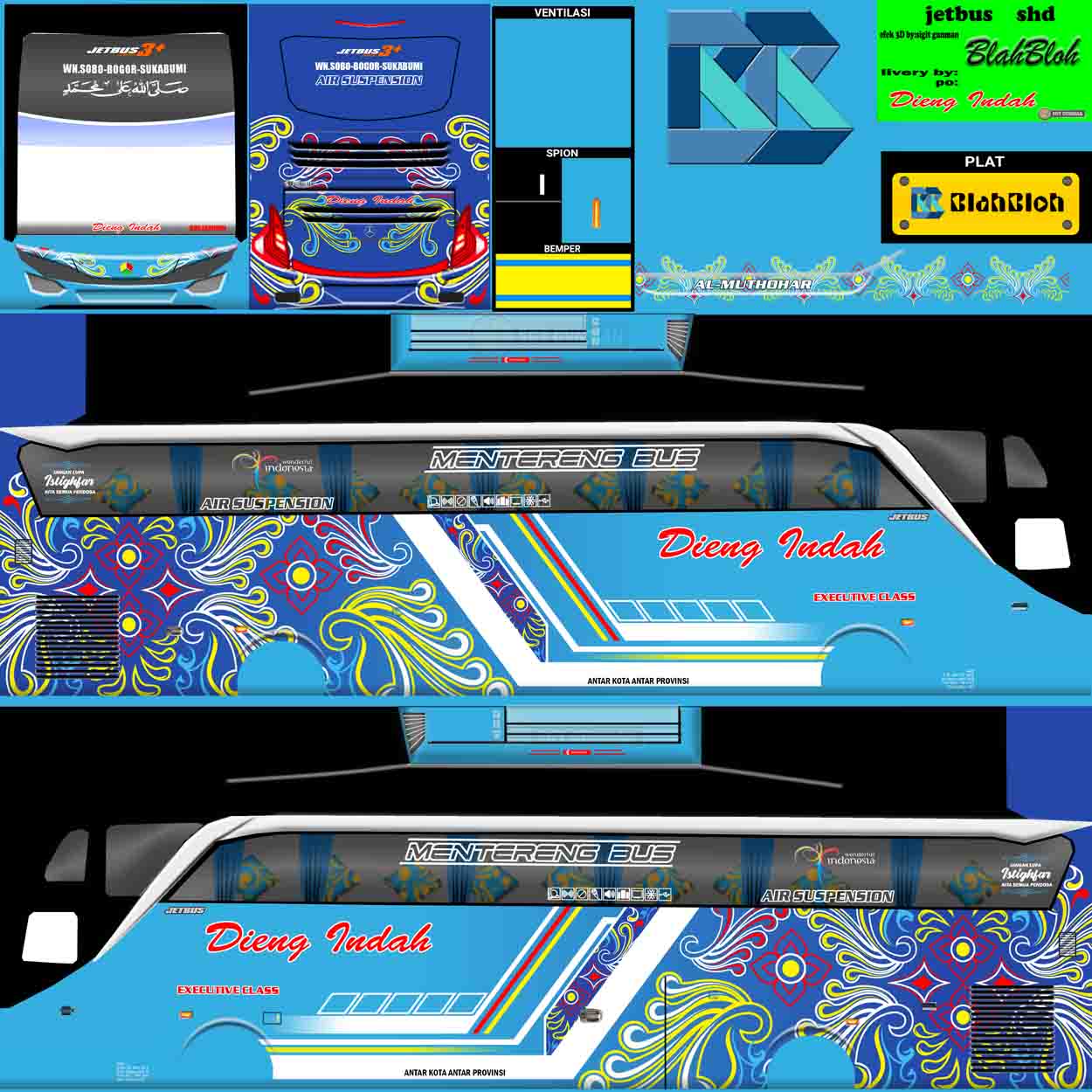 livery bussid dieng indah