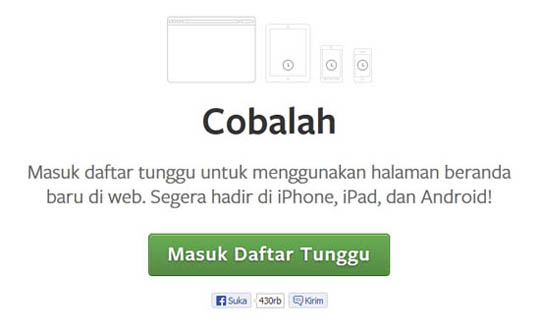 tampilan baru facebook 2013