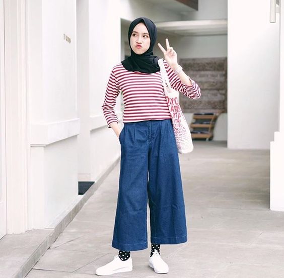 35+ Info Terbaru Gaya Foto Pakai Celana Kulot