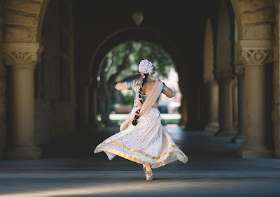 a woman with a skirt