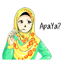  Stiker  Update Status Gambar Hijab Anak Muslimah  PNG