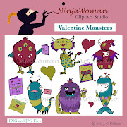 . most of my product descriptions are the same. (monsters clipart)