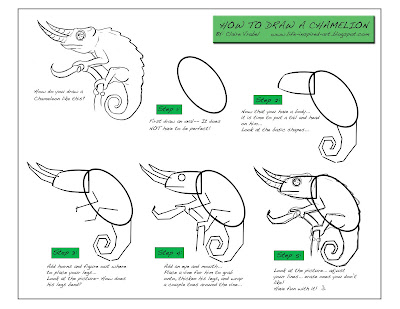 Life Inspired Art: How to Draw a Chameleon!