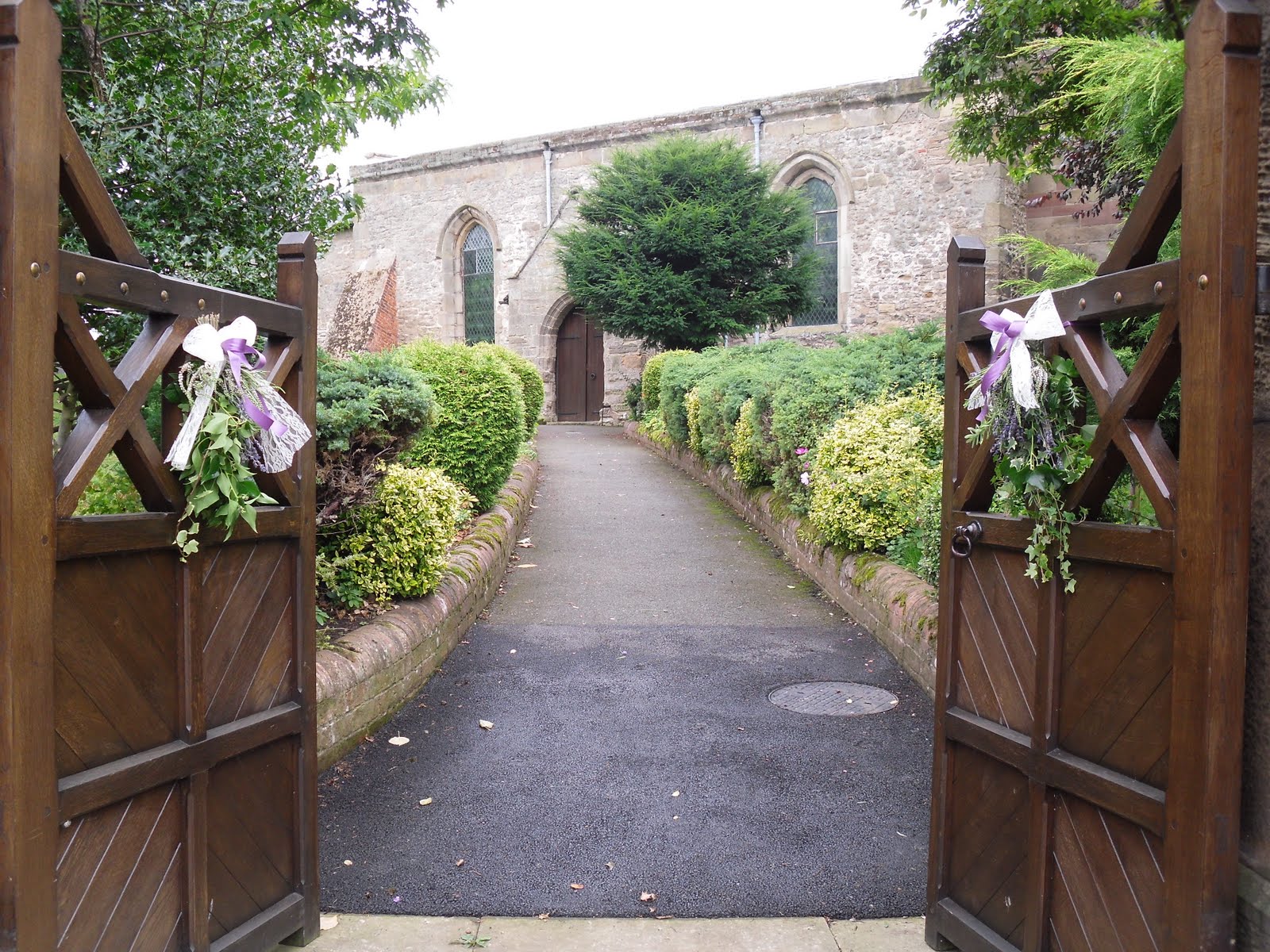 outdoor wedding ceremony aisle