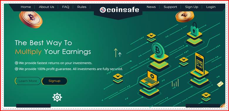 Мошеннический сайт coin-safe.net – Отзывы, развод, платит или лохотрон? Мошенники