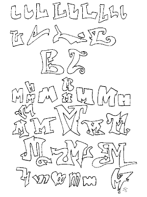 graffiti lettering alphabet. graffiti letters alphabet n.